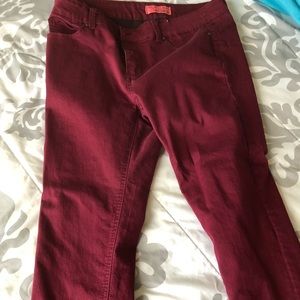Burgundy pants